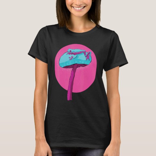 Pfeilgiftfrosch auf Pilz T-Shirt (Vorderseite)