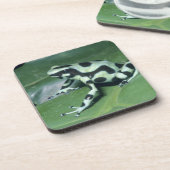 Pfeilgiftfrosch, (Dendrobates auratus) Cahuita Getränkeuntersetzer (Linke Seite)