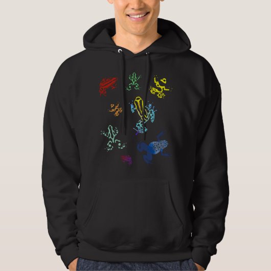 Pfeilgiftfrösche Hoodie (Vorderseite)