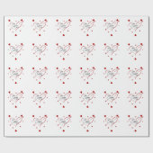 Pfeilherz Geschenkpapier (Flach)