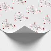 Pfeilherz Geschenkpapier (Ecke)