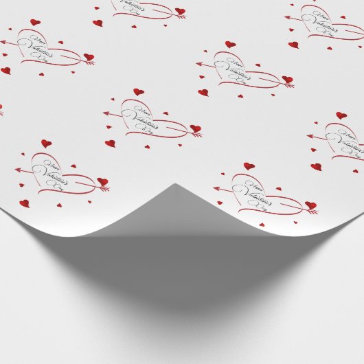 Pfeilherz Geschenkpapier (Ecke)