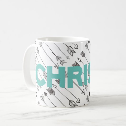 Pfeilkaffee-Tasse Kaffeetasse (Vorderseite Links)