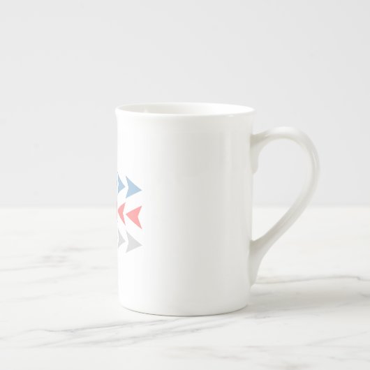 Pfeilmuster Porzellantasse (Rechts)