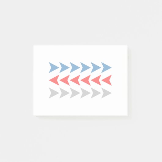Pfeilmuster Post-it Klebezettel (Vorderseite)