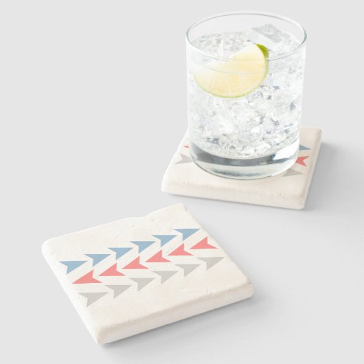 Pfeilmuster Steinuntersetzer (Seitenansicht)