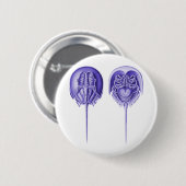 Pfeilschwanzkrebs Button (Vorne & Hinten)