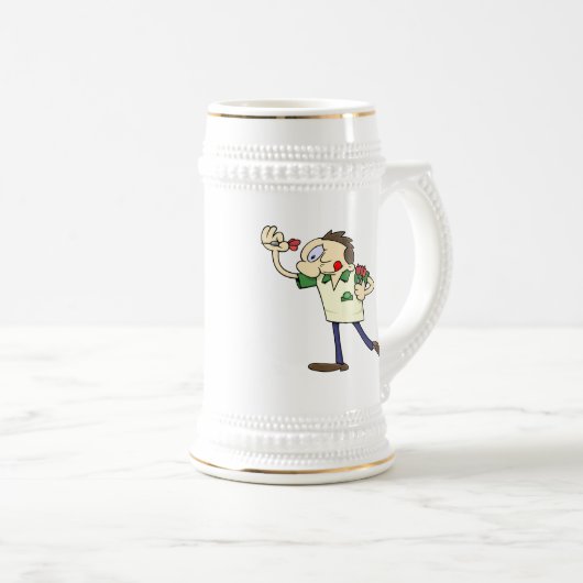 Pfeilspieler Bierglas (VorderseiteRechts)