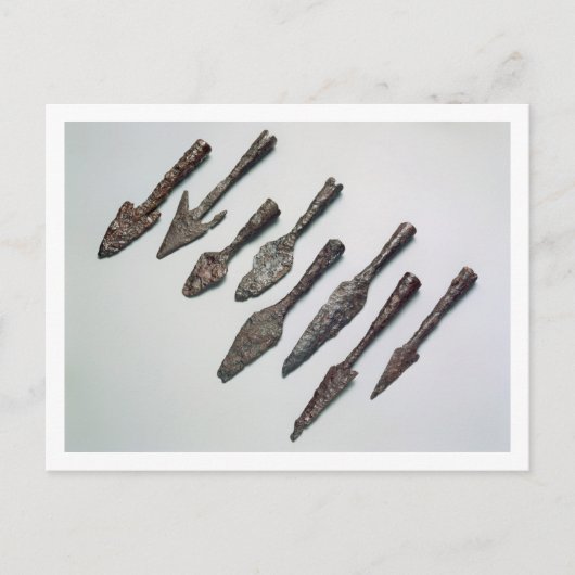 Pfeilspitzen, Eisenzeit (Eisen) Postkarte (Vorderseite)
