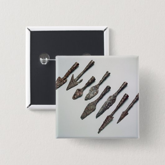 Pfeilspitzen, Eisenzeitalter (Eisen) Button (Vorne & Hinten)