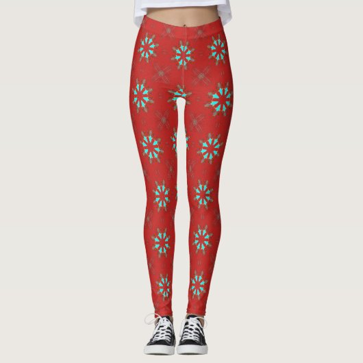 Pfeilspitzen-Federn Pow-wow Thunder_Cove Leggings (Vorderseite)