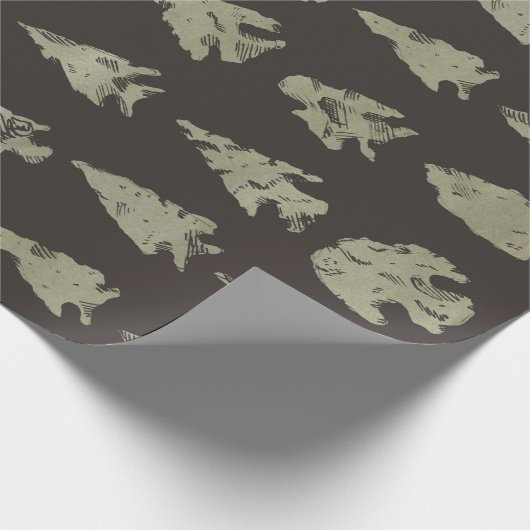 Pfeilspitzen Geschenkpapier (Ecke)