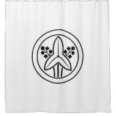 Pfeilspitzen im Kreis Duschvorhang (Vorderseite)