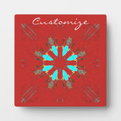 Pfeilspitzen Pow-wow Muster Thunder_Cove Fotoplatte (Vorderseite)