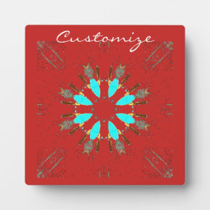 Pfeilspitzen Pow-wow Muster Thunder_Cove Fotoplatte