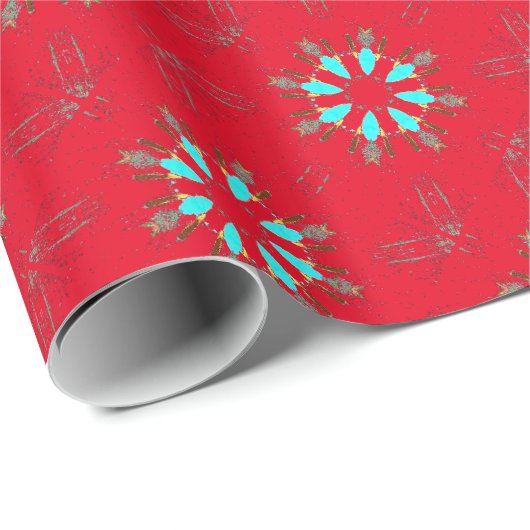 Pfeilspitzen Pow-wow Thunder_Cove Geschenkpapier (Rolleneckpunkt)