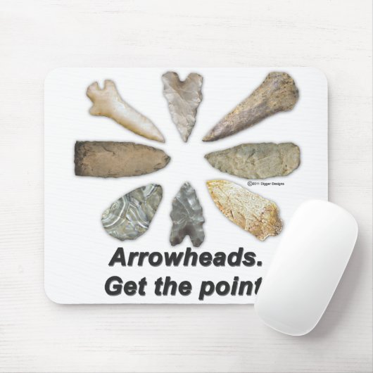 Pfeilspitzen-Punkte Mousepad (Mit Mouse)