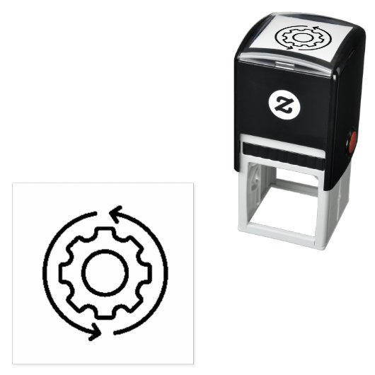 Pfeilstil gerecycelt Gänge Permastempel (Beispiel)