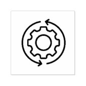 Pfeilstil gerecycelt Gänge Permastempel (Design)