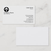 Pfeilsymbol/Logo - Weiß Visitenkarte (Vorne/Hinten)