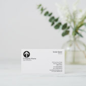 Pfeilsymbol/Logo - Weiß Visitenkarte (Stehend Vorderseite)