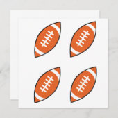 Pfeilwerfen der American Football Illustration Einladung (Vorne/Hinten)