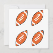 Pfeilwerfen der American Football Illustration Einladung (Vorderseite)