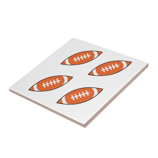 Pfeilwerfen der American Football Illustration Fliese (Seite)