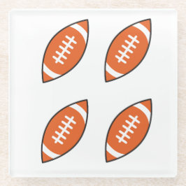 Pfeilwerfen der American Football Illustration Glasuntersetzer