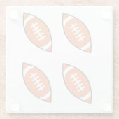 Pfeilwerfen der American Football Illustration Glasuntersetzer (Rückseite)