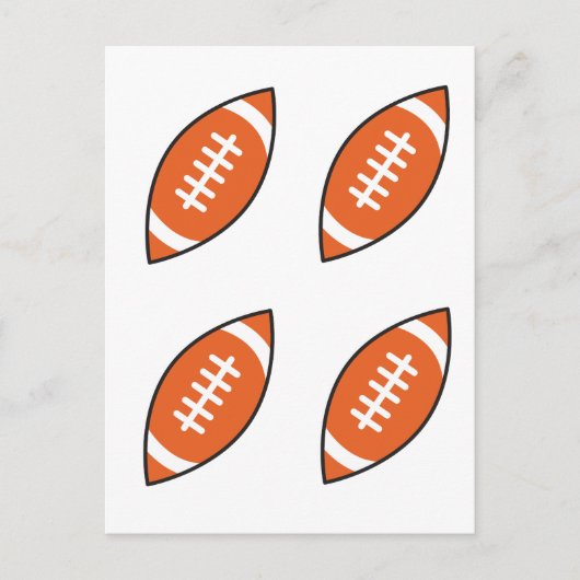 Pfeilwerfen der American Football Illustration Postkarte (Vorderseite)