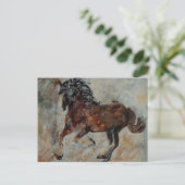 Pferd561 Postkarte (Stehend Vorderseite)