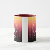 Pferd 馬 Red Gold Chinesisches Zodiac Lunar Symbol Tasse (Zentrum)