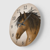 Pferd 11 große wanduhr (Winkel)