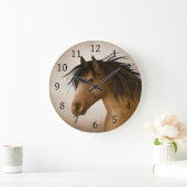 Pferd 11 große wanduhr (Zuhause)
