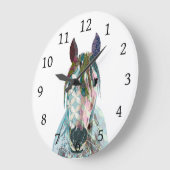 Pferd 12 große wanduhr (Winkel)