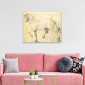 Pferd, 1503 (Stift und Tinte auf Papier) Leinwanddruck (Insitu (Wohnzimmer))