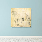 Pferd, 1503 (Stift und Tinte auf Papier) Leinwanddruck (Insitu (Holzboden))