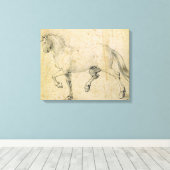 Pferd, 1503 (Stift und Tinte auf Papier) Leinwanddruck (Insitu (Holzboden))