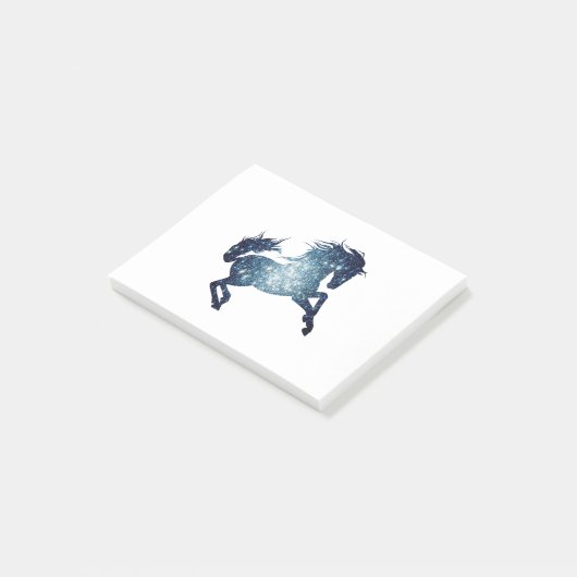 Pferd - 1 Galaxie Post-it Klebezettel (angewinkelt)