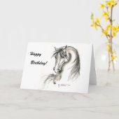 Pferd 1 karte (Gelbe Blume)