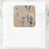 Pferd 2013 quadratischer aufkleber (Tasche)