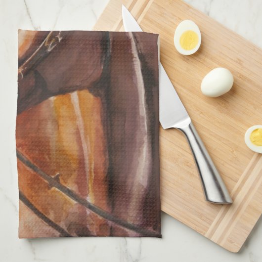 Pferd 2 küchentuch (Viertel Falte)