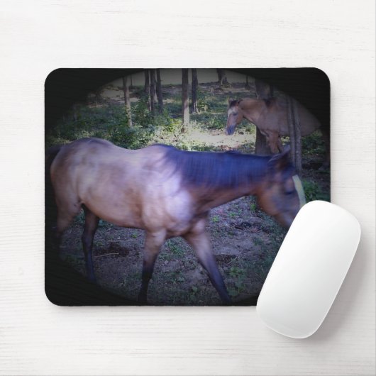 Pferd 2 Mousepad (Mit Mouse)