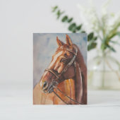 Pferd 2 postkarte (Stehend Vorderseite)