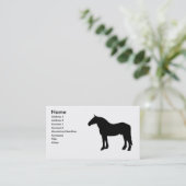 Pferd 2 visitenkarte (Stehend Vorderseite)