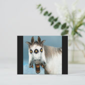 Pferd 3-Headed Postkarte (Stehend Vorderseite)