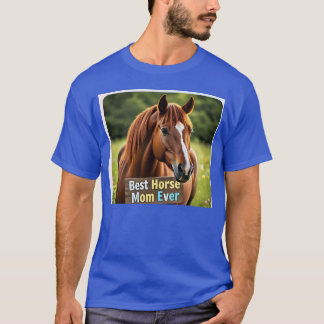 Pferd 6 Beste Pferd Mutter je Geschenk T-Shirt
