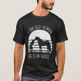 Pferd A Beautiful ihr Mensch sie ist mein Pferd Re T-Shirt