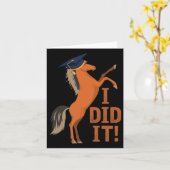 Pferd Abschluss ich tat es Karte (Gelbe Blume)